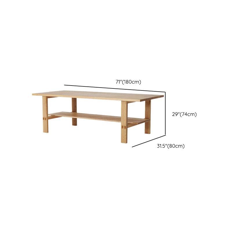 Solid Wood Rectangular Writing Desk Living Room Office Desk,29.1" H Clearhalo 'furn' 'furn_office_desk' 'Furniture' 'Office Desks' 'Office Furniture' 'office_desk' 1200x1200_6d5c3715-e713-4bb4-8193-7dca020bc452