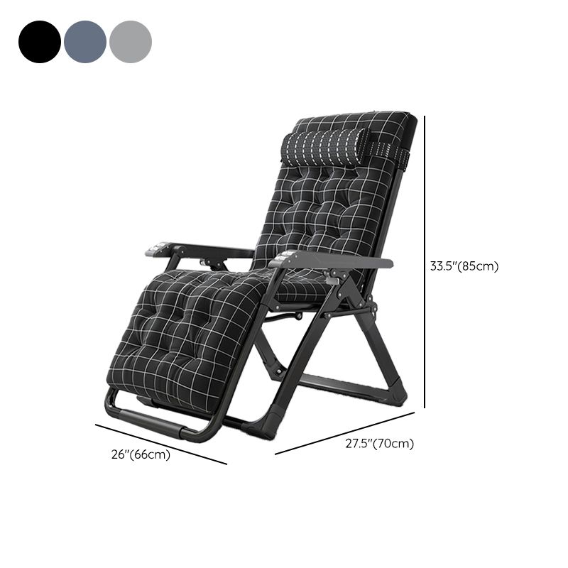 Sedia reclinabile soggiorno in metallo sedia pieghevole contemporanea