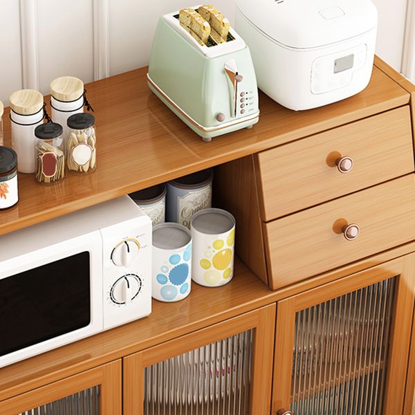 Server da pranzo in bambù marrone mobile latestinomico contemporaneo per cucina