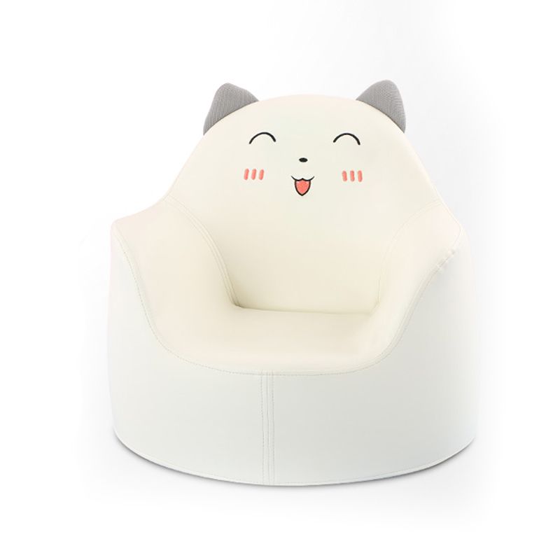 19.69"L x 19.69"W x 17.72"H Modern PU Camel Back Barrel Chair for Living Room