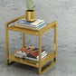 Open Rangement Accent Table Table table de nuit en métal moderne