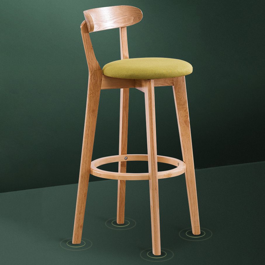Contemporary Bar Stool Armless Wood Low Back Bar Stool with Footrest Clearhalo 'Bar Furniture' 'Bar Stools' 'bar_stools' 'furn' 'furn_bar_stools' 'furniture_bar_stools' 'Kitchen & Dining Furniture' 'kitchen&dining_furn' 'kitchen' 'kitchen_furn' Furniture' 1200x1200_6d5f3d8f-30fc-4319-af7a-64d2f242fc21