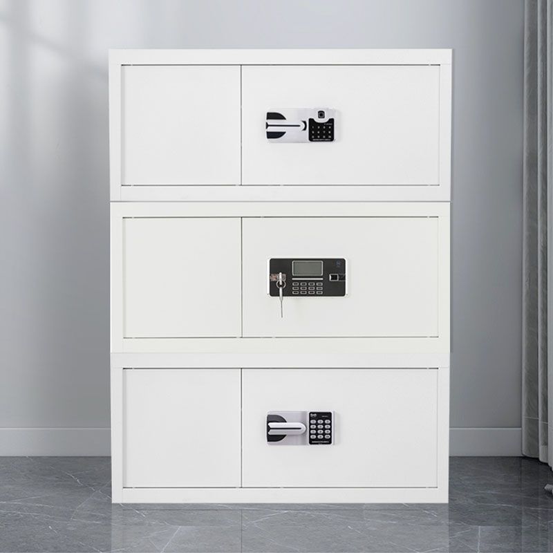 Contemporary File Cabinet Metal Frame Fire-Resistant Lateral File Cabinet with Lock Clearhalo 'Filing Cabinets' 'filling_cabinets' 'furn' 'furn_filling_cabinets' 'Furniture' 'Office Furniture' 1200x1200_6d5f987b-b765-4171-956b-e60cb677b98a