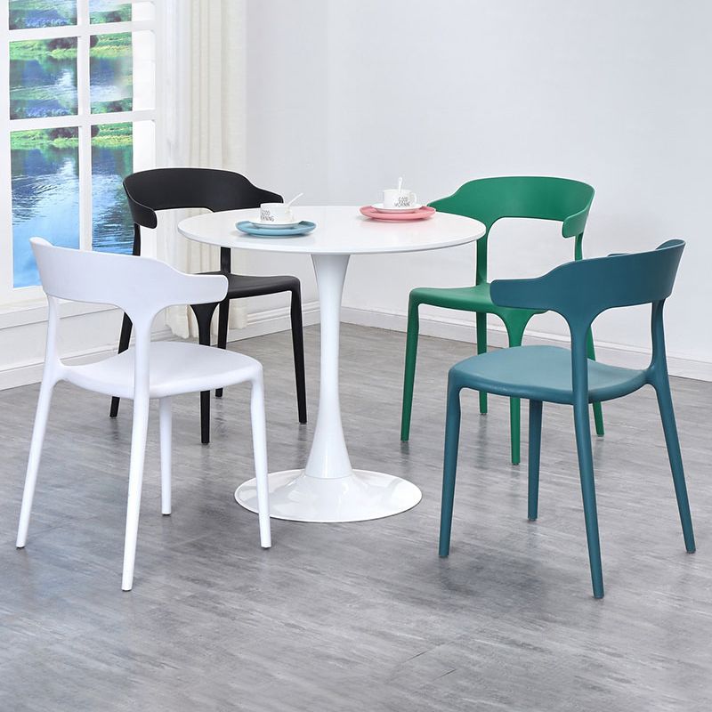 Plastic Dining Arm Chairs Kitchen Open Back Stackable Armchairs Indoor Clearhalo ' kitchen&dining_furn' 'Dining Chairs' 'Dining Tables & Seating' 'dining_chair' 'furn' 'furn_dining_chair' 'Furniture' 'furniture_dining_chair' 'Kitchen & Dining Furniture' 'kitchen' 1200x1200_6d602258-9f98-4b5b-9f2b-d46e4c93a78d