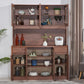 Contemporary Dining Hutch Wood Glass Doors Storage Cabinet for Dining Room Clearhalo 'Display & China Cabinets' 'display_china_cabinets' 'furn' 'furn_display_china_cabinets' 'Furniture' 'Kitchen & Dining Furniture' 1200x1200_6d61db55-2eb0-4acd-97b6-ddff5064c3b7