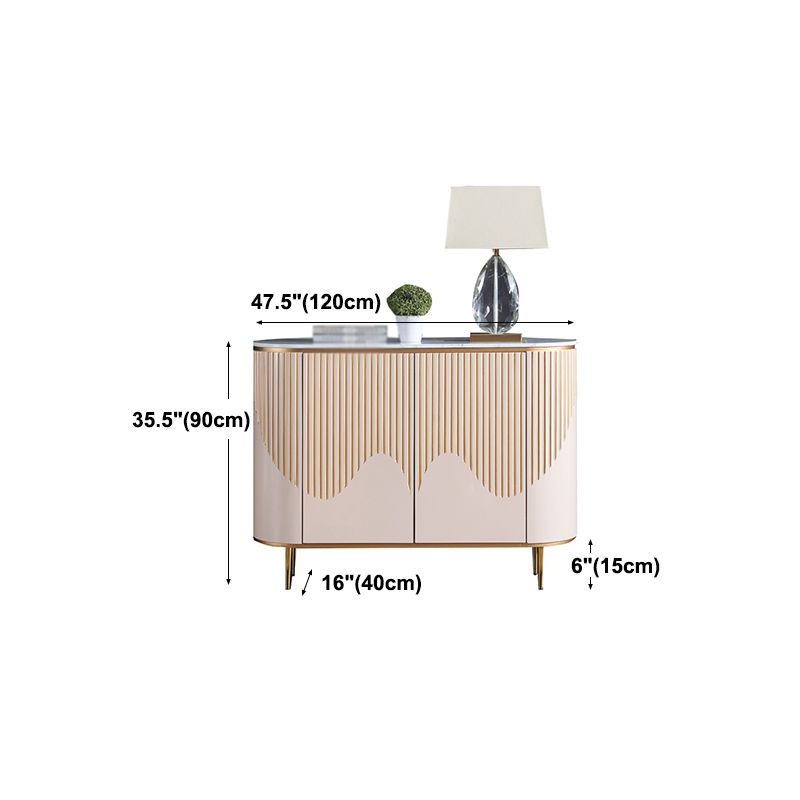 Sideboard a buffet moderni con cassetti in legno ingegnerizzato e deposito per sala da pranzo