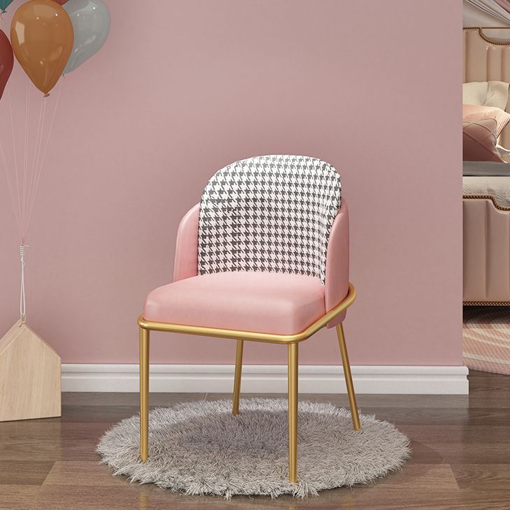Scandinavian Style Upholstered Armless Dining Chair Solid Back Single Dining Chair Clearhalo ' kitchen&dining_furn' 'Dining Chairs' 'Dining Tables & Seating' 'dining_chair' 'furn' 'furn_dining_chair' 'Furniture' 'furniture_dining_chair' 'Kitchen & Dining Furniture' 'kitchen' 1200x1200_6d62c203-64e8-4265-90ee-052b922d027f
