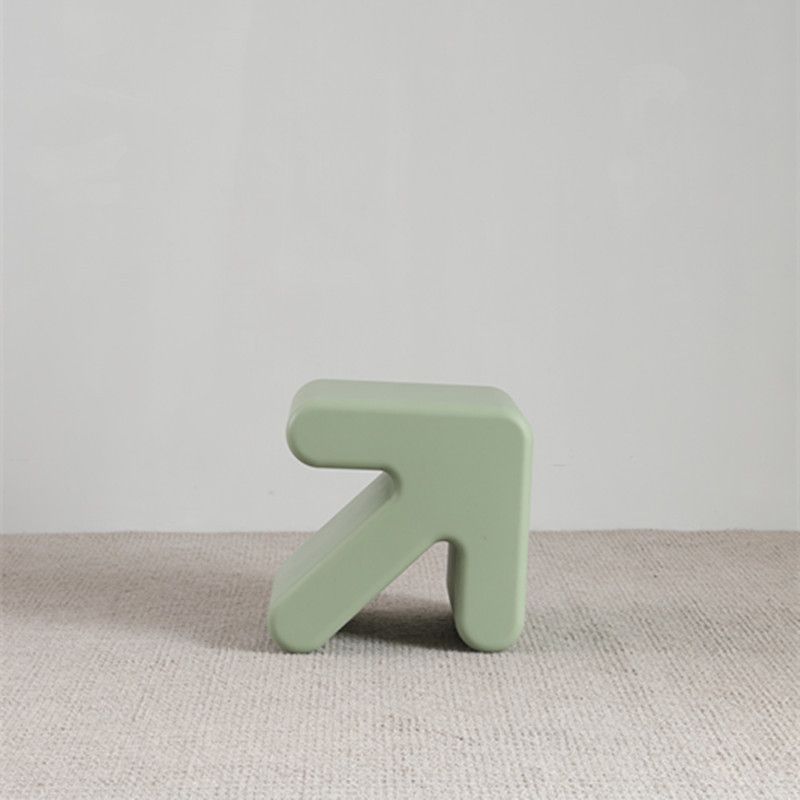 Scandinavian Geometric End Table 15.75" W x 13.78" D x 15.75" H Arrow-Shaped Side Table Clearhalo 'Coffee & Accent Tables' 'End & Side Tables' 'end_side_tables' 'furn' 'furn_end_side_tables' 'Furniture' 'Living Room Furniture' 1200x1200_6d636b96-bc41-4c41-8a1a-265bb7ea7452