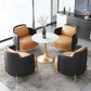 Leather Lounge Chair Square Arms Solid Color Side Chair with Golden Legs Clearhalo 'Accent Chairs' 'accent_chairs' 'Chairs & Seating' 'furn' 'furn_accent_chairs' 'Furniture' 'Living Room Furniture' 1200x1200_6d641e25-f0dc-4f18-8965-d196dc616d6b