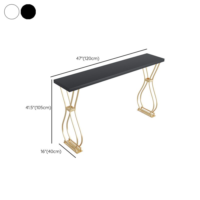 Glam Stone Bar Dining Table Rectangle Bar Table for Cafe And Breakroom Clearhalo 'Bar Furniture' 'Bar Tables' 'bar_tables' 'furn' 'furn_bar_tables' 'Furniture' 'Kitchen & Dining Furniture' 1200x1200_6d6743d0-3ea7-4cf4-b04f-14d304eaf6db