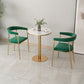Dining Room Glam Chair Gold Legs Velvet Arm Chair with Upholstered