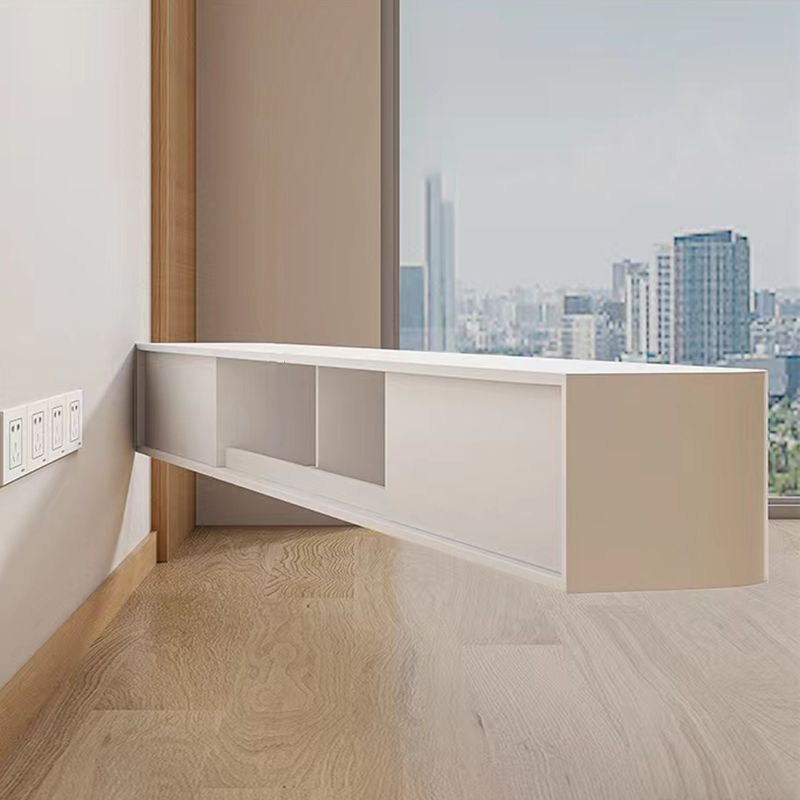 Consola de soporte de televisión de madera Consola de medios contemporánea para sala de estar