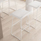 Barhocker im modernen Stil, solider Wave-Sitz, Barhocker mit Metallbeinen