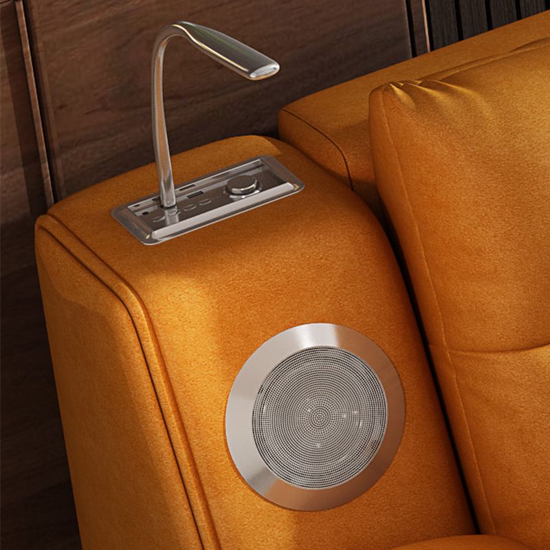 32" Wide Contemporary Futon Sofa Bed Orange Pillow Back Sleeper Sofa Clearhalo 'furn' 'furn_futons' 'Furniture' 'Futons & Daybeds' 'Futons' 'Living Room Furniture' 1200x1200_6d6f25a9-e07a-414c-b87e-f0e3f3c696c8