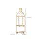 Glam Wall Mounted Wine Rack Bottle Metal Bottle Holder in Gold