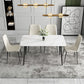 Nordic 1/4/5/7 Pieces Dining Set Sintered Stone White Dining Furniture Set /Separate Items Clearhalo 'Dining Room Sets' 'Dining Tables & Seating' 'dining_room_set' 'furn' 'furn_dining_room_set' 'Furniture' 'furniture_dining_room_set' 'Kitchen & Dining Furniture' 'kitchen&dining_furn' 'kitchen' 1200x1200_6d74f9e2-664c-44ce-acbb-b1d08947b94c