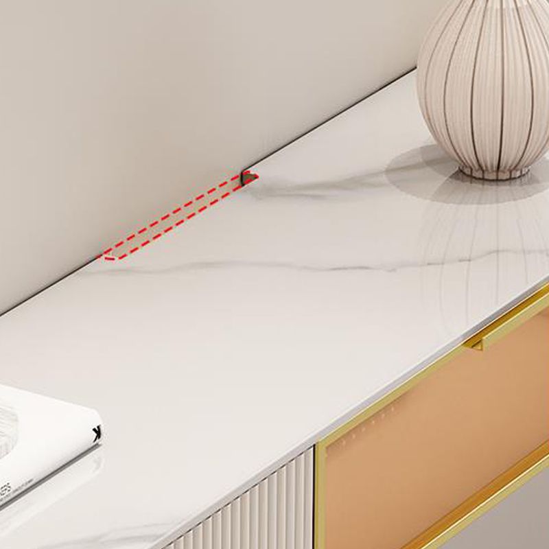 Modern Stone TV Stand Floating TV Media Stand con cajones para la sala de estar