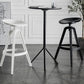 Nordic Low Back Counter Bar Stool Plastic Bar Stool for Home