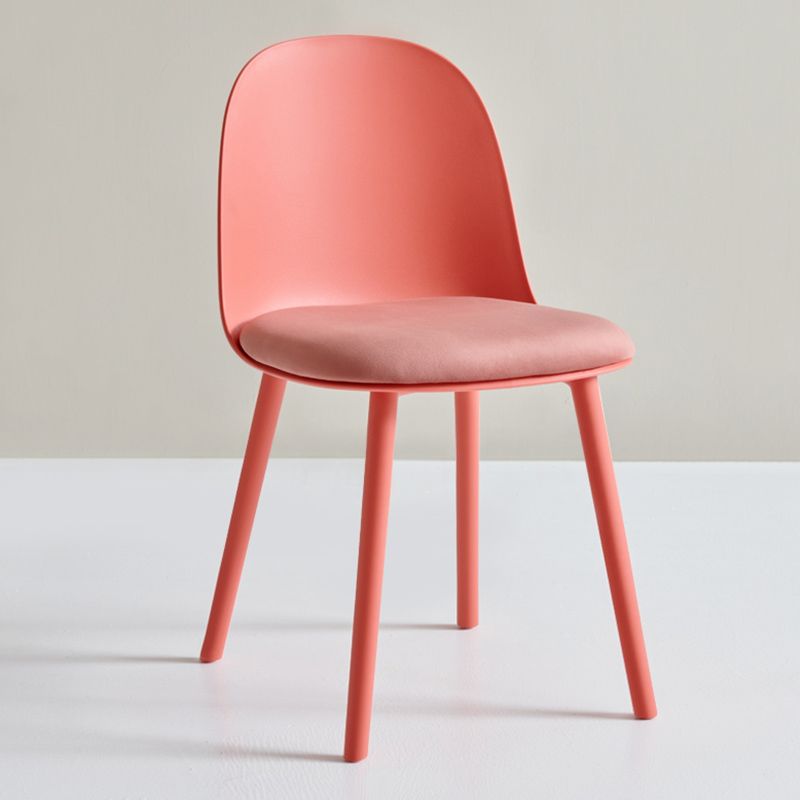 Scandinavian Plastic Armless Dining Chairs Indoor Solid Back Side Chair Clearhalo ' kitchen&dining_furn' 'Dining Chairs' 'Dining Tables & Seating' 'dining_chair' 'furn' 'furn_dining_chair' 'Furniture' 'furniture_dining_chair' 'Kitchen & Dining Furniture' 'kitchen' 1200x1200_6d79dead-0b6f-4d0d-8ae3-369a3a1af48f