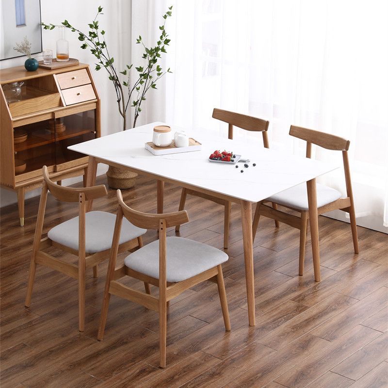 Modern 1/2/4/5 Pieces Dining Set Solid Wood Dining Furniture Set /Separate Items Clearhalo 'Dining Room Sets' 'Dining Tables & Seating' 'dining_room_set' 'furn' 'furn_dining_room_set' 'Furniture' 'furniture_dining_room_set' 'Kitchen & Dining Furniture' 'kitchen&dining_furn' 'kitchen' 1200x1200_6d7a07a9-e19a-429c-98b1-adbb8c8d4a13