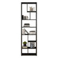 9.84"W Bookshelf Black Open Back Modern Style Bookcase for Home Office Clearhalo 'Bookcases' 'furn' 'furn_bookcases' 'Furniture' 'furniture_bookcases' 'Office Furniture' 1200x1200_6d7a2965-4c33-4752-a50c-d2e94468b21c
