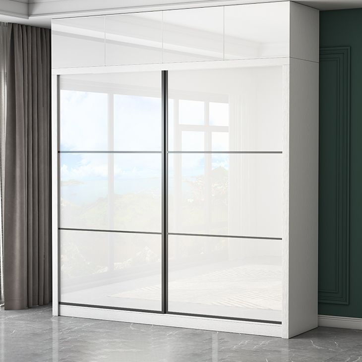 Weißer Holzgarderobe Schrank für zeitgenössische Lagerschrank