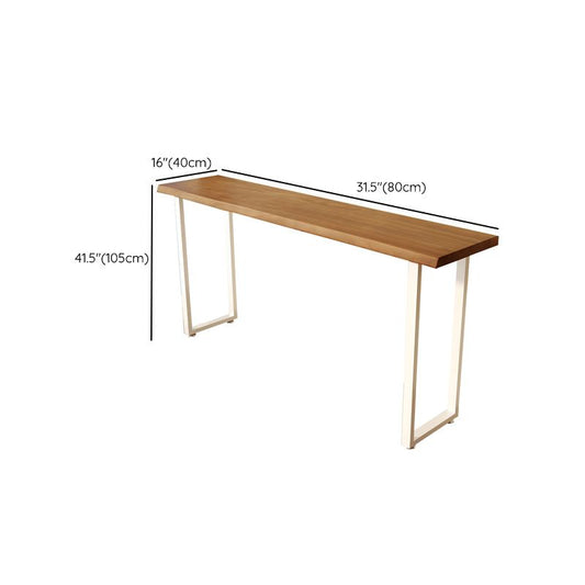 Contemporary Counter Height Table Solid Wood Bar Dining Table Clearhalo 'Bar Furniture' 'Bar Tables' 'bar_tables' 'furn' 'furn_bar_tables' 'Furniture' 'Kitchen & Dining Furniture' 1200x1200_6d7dd5fb-5c52-4a4a-b3d0-de8d2cf46e47