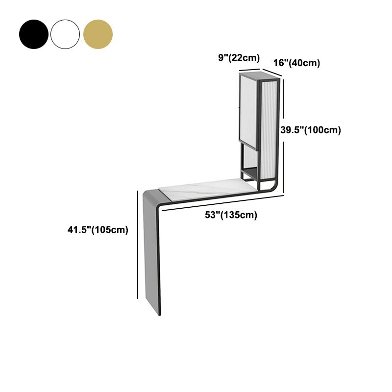 Stone Bar Dining Table Traditional Luxury Rectangle Bar Table with Pedestal Base