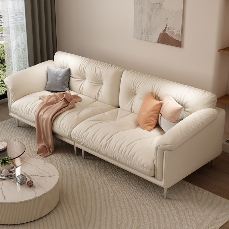 Modernistisches Sofa Kunstleder armloses Sofa mit losen Rücken für Wohnzimmer