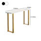 Glam Style Bar Table 42-inch Height Wood Top Bistro Table with Gold Pedestal Clearhalo 'Bar Furniture' 'Bar Tables' 'bar_tables' 'furn' 'furn_bar_tables' 'Furniture' 'Kitchen & Dining Furniture' 1200x1200_6d7fa8b5-aac7-495d-bd98-c997a6d1b7ce