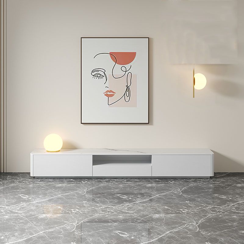 Contemporary TV Console White Wooden TV Media Stand for Living Room Clearhalo 'furn' 'furn_tv_stands_entertainment_centers' 'Furniture' 'Living Room Furniture' 'TV Stands & Entertainment Centers' 'TV Stands & Media Storage Furniture' 'tv_stands_entertainment_centers' 1200x1200_6d7fe006-4317-49ab-b924-bc46fd77e19f