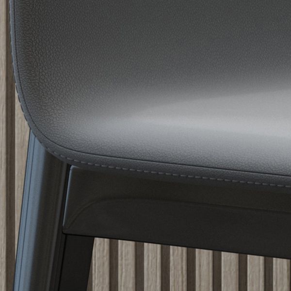 Industrial Rubberwood Solid Back Chair Matte Finish Upholstered Dining Chair with Black Legs Clearhalo ' kitchen&dining_furn' 'Dining Chairs' 'Dining Tables & Seating' 'dining_chair' 'furn' 'furn_dining_chair' 'Furniture' 'furniture_dining_chair' 'Kitchen & Dining Furniture' 'kitchen' 1200x1200_6d802ade-cd1b-4df3-b211-e80a3fdb7579