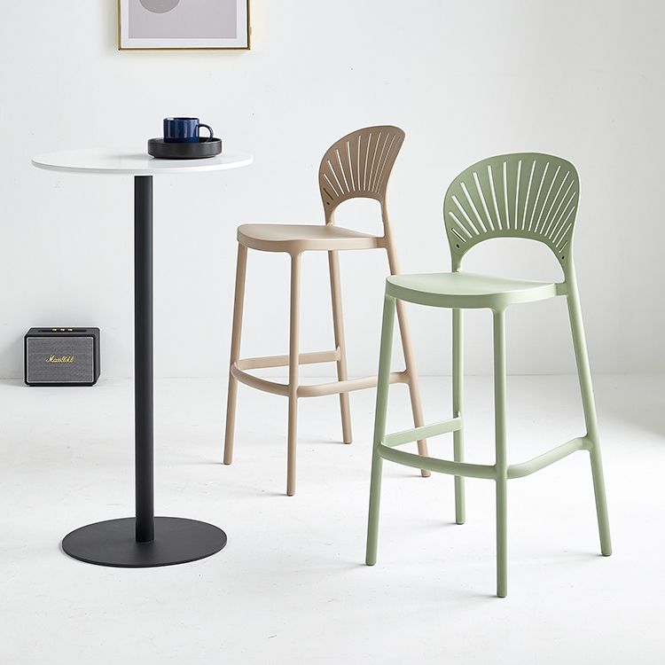 Nordic Plastic Stackable Counter Stools Macron Colorful Indoor Bar Stool with Plastic Seat Clearhalo 'Bar Furniture' 'Bar Stools' 'bar_stools' 'furn' 'furn_bar_stools' 'furniture_bar_stools' 'Kitchen & Dining Furniture' 'kitchen&dining_furn' 'kitchen' 'kitchen_furn' Furniture' 1200x1200_6d81787b-5413-4296-b66c-c17b62619800