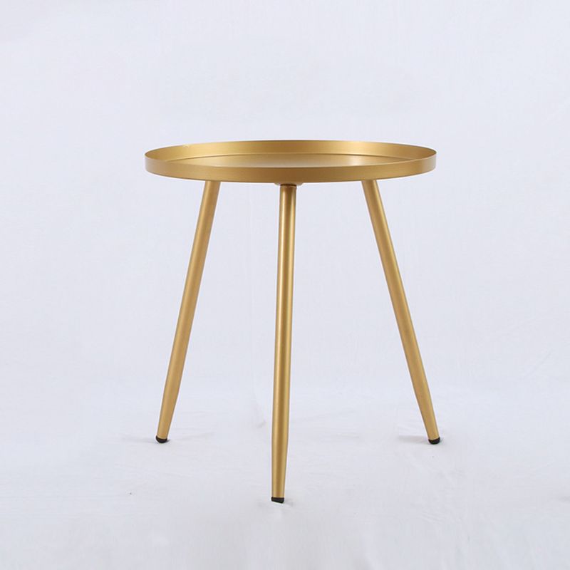 3 Legs Base Design Cocktail Table Multi-color Selection of Metal Round Coffee Table