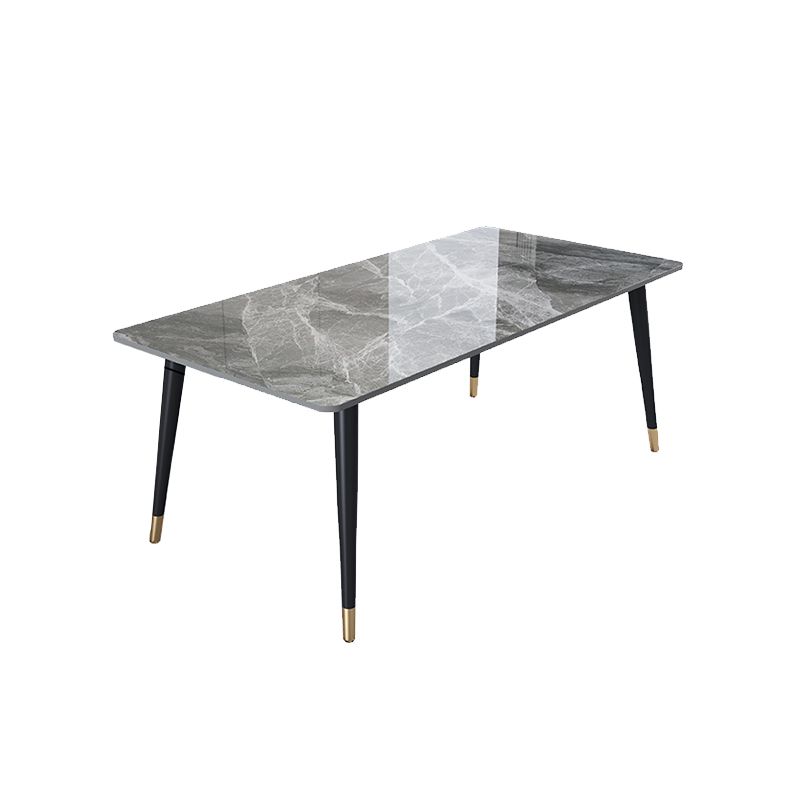 Rectangle 4 Legs Dining Room Table Contemporary Dinette Table Clearhalo 'Dining Tables & Seating' 'Dining Tables' 'dining_table' 'furn' 'furn_dining_table' 'Furniture' 'Kitchen & Dining Furniture' 1200x1200_6d8552d1-eb6b-4ea2-8206-51d5341a014b