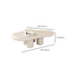 White Wood Coffee Table Free-Form Modern No Distressing Coffee Table Clearhalo 'Coffee & Accent Tables' 'Coffee Tables' 'coffee_tables' 'furn' 'furn_coffee_tables' 'Furniture' 'Living Room Furniture' 1200x1200_6d86b5a3-c7c0-4b0f-ad01-78e59e4b72e4
