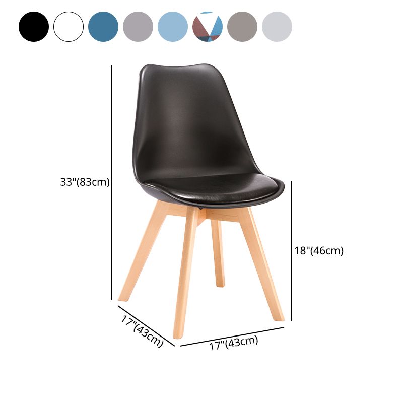 Scandinavian Bedroom Upholstered Side Chair Matte Finish Parsons Dining Chair Clearhalo ' kitchen&dining_furn' 'Dining Chairs' 'Dining Tables & Seating' 'dining_chair' 'Furniture' 'furniture_dining_chair' 'Kitchen & Dining Furniture' 'kitchen' 1200x1200_6d86b6fa-ad27-49e3-85bc-911a732e0ec3