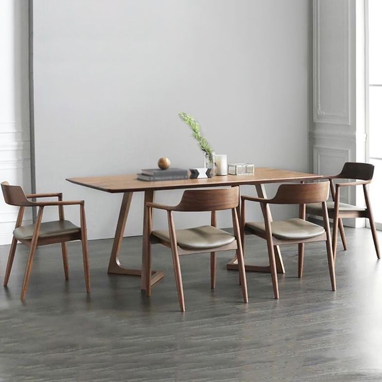 Rectangle Double Pedestal Home Furniture Pine Solid Wood Dining Room Collection Clearhalo ' dining_table' 'Dining Tables & Seating' 'Dining Tables' 'furn' 'furn_dining_table' 'Furniture' 'furniture_dining_table' 'Kitchen & Dining Furniture' 'kitchen&dining_furn' 'kitchen' 'kitchen_dining_table' 1200x1200_6d89caed-19ff-43da-a31f-fc951986f4f8