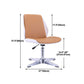 Presidente de conferencia Modern Faux Leather Task Office Office con brazo