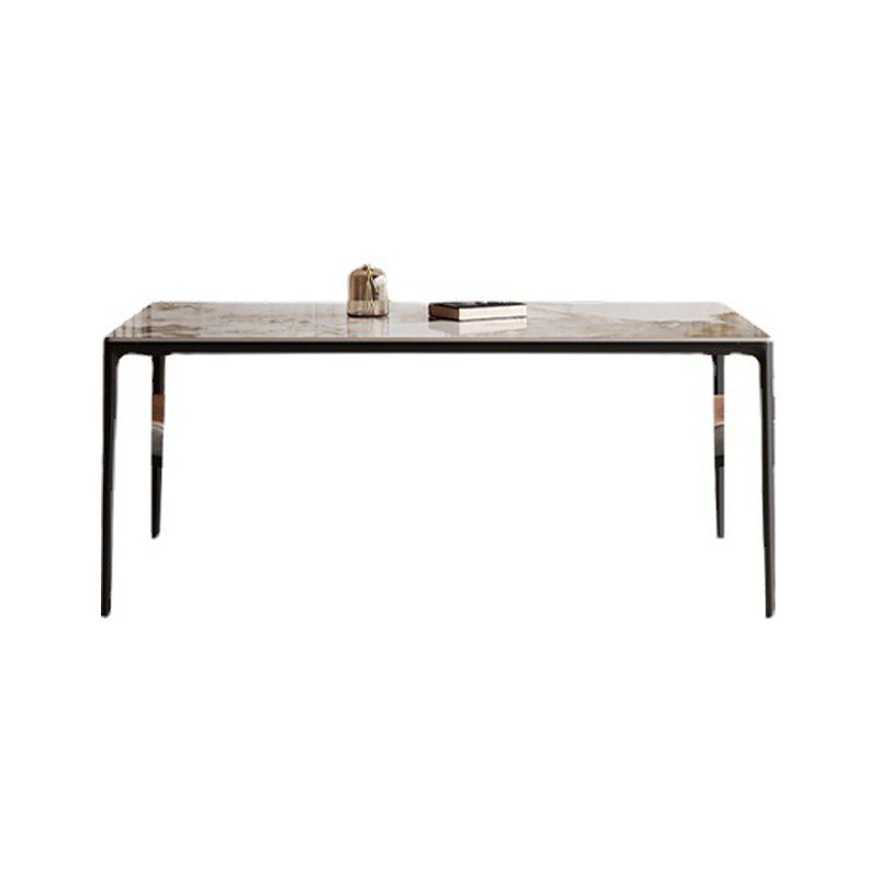 Designer Style Rectangle Sintered Stone Dining Set 1/2/5/7 Pieces Dining Table with Chairs Clearhalo 'Dining Room Sets' 'Dining Tables & Seating' 'dining_room_set' 'furn' 'furn_dining_room_set' 'Furniture' 'furniture_dining_room_set' 'Kitchen & Dining Furniture' 1200x1200_6d8c899f-2b4c-44a1-8c5c-99f95168c163