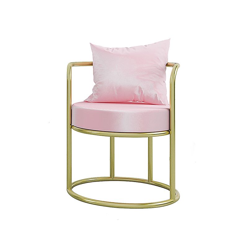 Nordic Style Metal Dining Room Chair Upholstered Arm Chairs for Restaurant Use Clearhalo ' kitchen&dining_furn' 'Dining Chairs' 'Dining Tables & Seating' 'dining_chair' 'furn' 'furn_dining_chair' 'Furniture' 'furniture_dining_chair' 'Kitchen & Dining Furniture' 'kitchen' 1200x1200_6d9363c4-d4b2-47c9-b0e0-768d2fbb8494