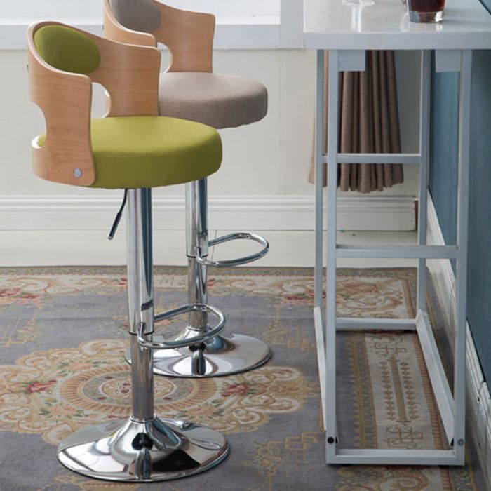 Rotating Barstool Nordic Style Steel Pedestal Bar Stool for Dining Room Clearhalo 'Bar Furniture' 'Bar Stools' 'bar_stools' 'furn' 'furn_bar_stools' 'Furniture' 'Kitchen & Dining Furniture' 1200x1200_6d99bb5d-e159-43d8-ac02-1ffdcfe9170c