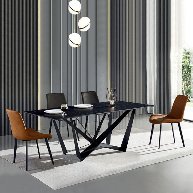 1/4/5 Pieces Sintered Stone Dining Chairs Set Rectangle Table Set for Home Clearhalo 'Dining Room Sets' 'Dining Tables & Seating' 'dining_room_set' 'furn' 'furn_dining_room_set' 'Furniture' 'furniture_dining_room_set' 'Kitchen & Dining Furniture' 'kitchen&dining_furn' 'kitchen' 1200x1200_6d9cb9af-013f-4934-a0b6-874d4aa08c35