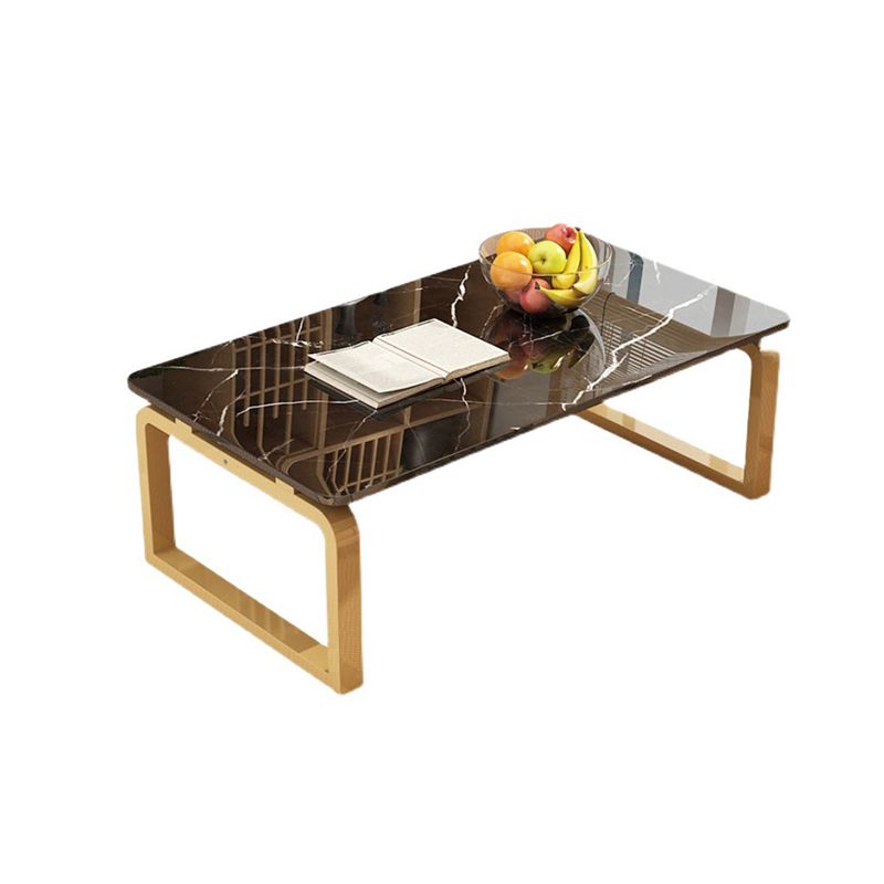 11.8"H Modern Sled Metal Base Square Top Coffee Table for Apartment Clearhalo 'Coffee & Accent Tables' 'Coffee Tables' 'coffee_tables' 'furn' 'furn_coffee_tables' 'Furniture' 'Living Room Furniture' 1200x1200_6d9dd668-408f-4eb7-b9d1-11c09956d999
