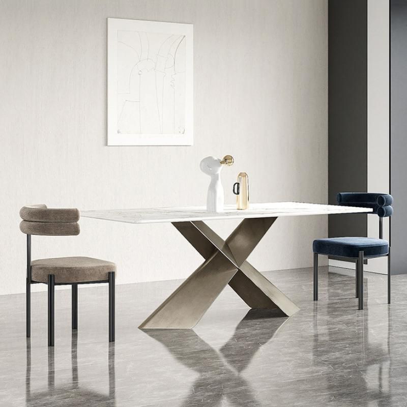 Contemporary Velvet Armless Side Chair Matte Finish Open Back Dining Chair Clearhalo ' kitchen&dining_furn' 'Dining Chairs' 'Dining Tables & Seating' 'dining_chair' 'furn' 'furn_dining_chair' 'Furniture' 'furniture_dining_chair' 'Kitchen & Dining Furniture' 'kitchen' 1200x1200_6da3a9aa-f3ed-4675-94cb-534141f46106