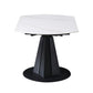 Modern Extendable Stone Dining Table Steel Base Dinner Table for Home Clearhalo 'Dining Tables & Seating' 'Dining Tables' 'dining_table' 'furn' 'furn_dining_table' 'Furniture' 'Kitchen & Dining Furniture' 1200x1200_6da3b532-62a1-4258-a23d-67298ad06dd6