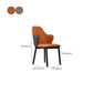 Faux Leather Dining Chairs Wingback Side Chair with Metal Base Clearhalo 'Dining Chairs' 'Dining Tables & Seating' 'dining_chair' 'furn' 'furn_dining_chair' 'Furniture' 'Kitchen & Dining Furniture' 1200x1200_6da3f3ed-64fb-4d7a-8785-f707d3131dfd