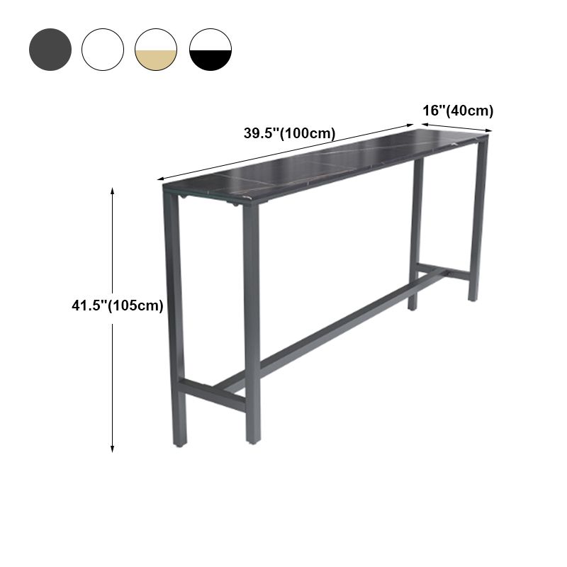 Rectangle Stone Modern Cocktail Bar Table Footrest Trestle Pub Height Dining Table Clearhalo 'Bar Furniture' 'Bar Tables' 'bar_tables' 'furn' 'furn_bar_tables' 'Furniture' 'furniture_bar_tables' 'Kitchen & Dining Furniture' 'kitchen&dining_furn' 'kitchen' 1200x1200_6da43c38-7934-4eef-b449-8dc0f5d900b0