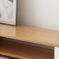 Moderne tv-standaard met 4 poten, massief houten tv-standaardconsole met verschuifbare opbergruimte
