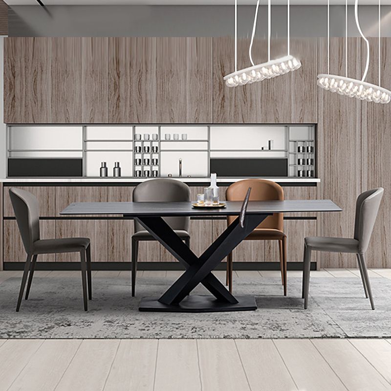 Faux Leather Kitchen Dining Armless Chair Upholstered Dining Chair Clearhalo 'Dining Chairs' 'Dining Tables & Seating' 'dining_chair' 'furn' 'furn_dining_chair' 'Furniture' 'Kitchen & Dining Furniture' 1200x1200_6da9af91-5792-4f3a-be52-a37af0c992fc